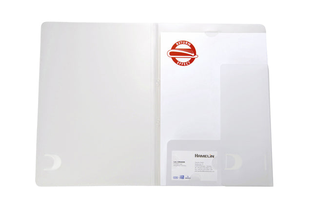 Zitatordner Oxford A4 mit Insektsack 2 Ventile 0,5 mm PP transparent