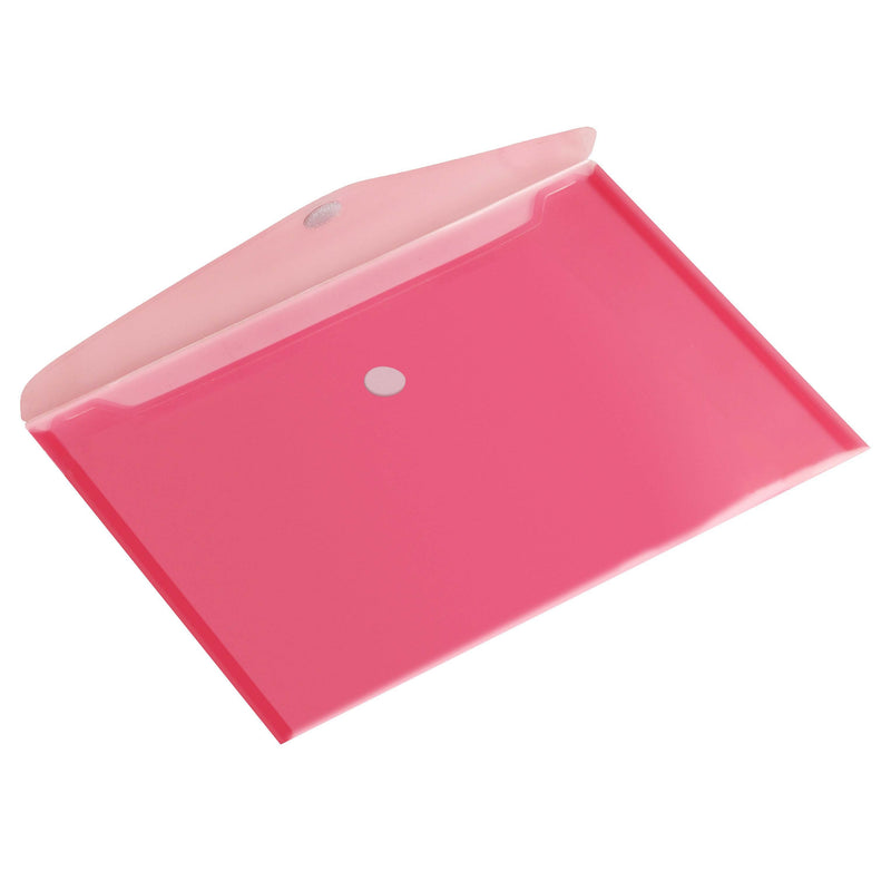 HF2 - Umschlagtasche A5 250x180mm quer transparent rot