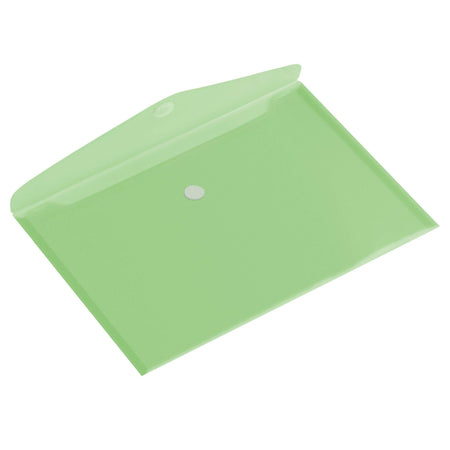 HF2 - Umschlagtaschenschäler A5 250x180mm quer transparent grün | 10 Stück