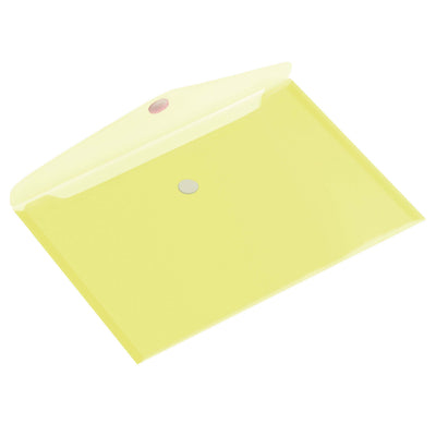 HF2 - Umschlagtaschen-Peeling A5 250x180mm quer transparent gelb | 10 Stück