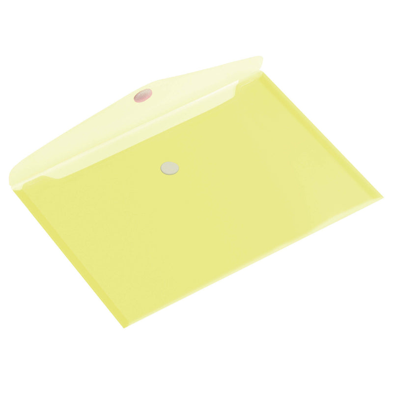 HF2 - Umschlagtaschen-Peeling A5 250x180mm quer transparent gelb | 10 Stück