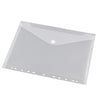 Quantore - Umschlagtasche A4 240x310mm 11-Loch PP transparent weiß | 10 Stück