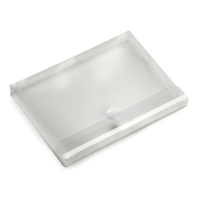 HF2 - Umschlagtasche A4 330x250x30mm quer PP transparent weiß