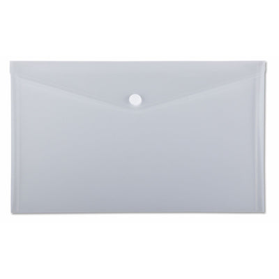 Quantore - Umschlagtasche A3 435x310mm quer PP transparent weiß | 5 Stück