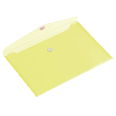 HF2 - Umschlagtasche A4 335x240mm quer PP transparent gelb | 10 Stück