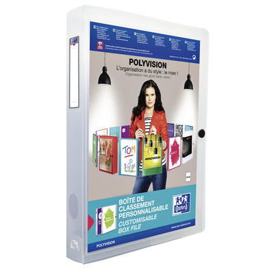 Oxford - Sammelbox Polyvision 40mm 0,7mm PP transparent | 8 Stück