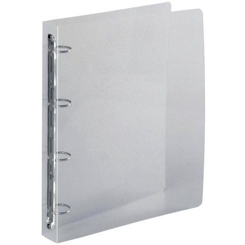 Exacompta - Ringordner, für A4 Maxi, aus PP, 4 Ringe à 30 mm, Kristall