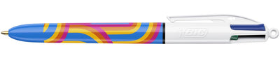 Bic - Colors Lines 4-Farben-Kugelschreiber, mittel, mittel, blau