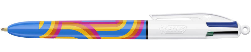 Bic - Colors Lines 4-Farben-Kugelschreiber, mittel, mittel, blau