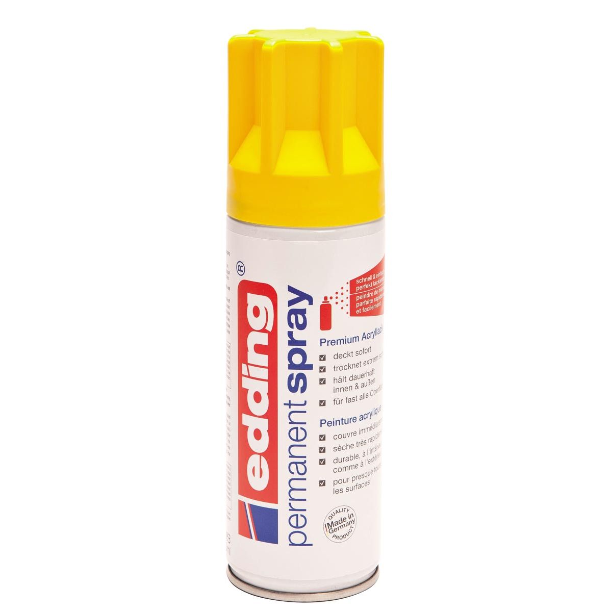 Edding - Permanentspray 5200, 200 ml, Verkehrsgelb matt