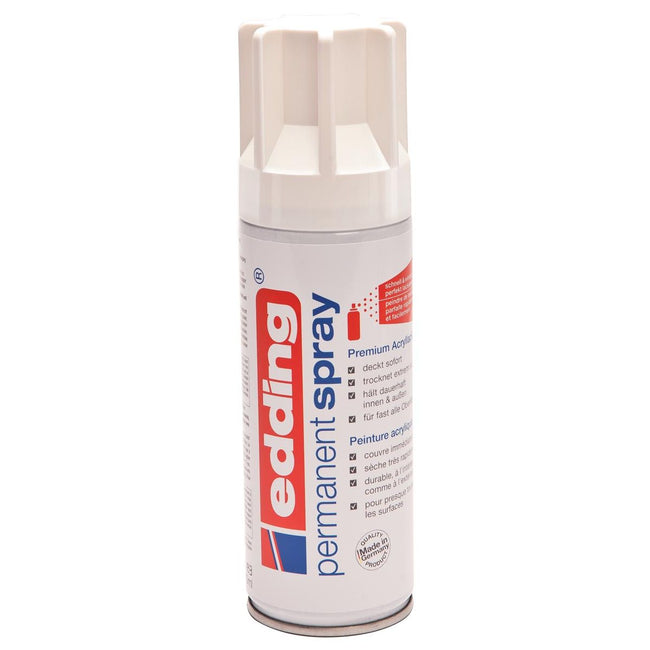 Edding - Lackspraydose 5200 Permanentspray Matt Verkehrsweiß