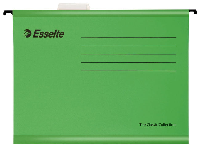 Esselte - Hängemappe Classic A4 V-Boden 345x240mm grün | 25 Stück