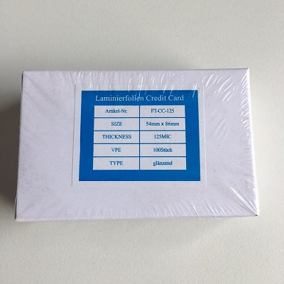Klika -  Lamineerhoes 54x86 mm 125 micron 100st
