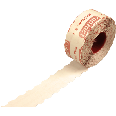 Kontakt - Etikett | Preisschild | Papier | abnehmbar | 26x12mm | weiß | 18 Rollen
