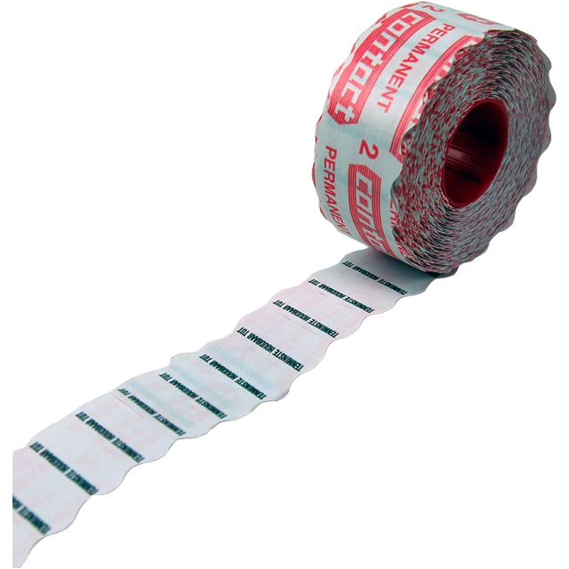 Kontakt - Etikett | Datumsetikett | Papier | dauerhaft | 26x12mm | weiß | 18 Rollen
