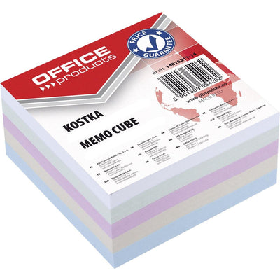 OFFICE products -   vulling memokubus, 8,5 x 8,5 x 4 cm, geassorteerde kleuren
