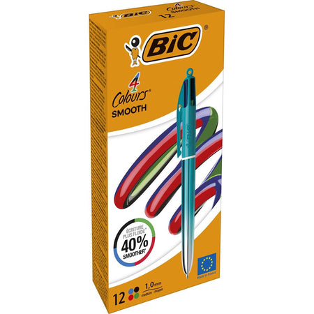 Bic - Colors Smooth Gradiant 4-Farben-Kugelschreiber, mittel, grün