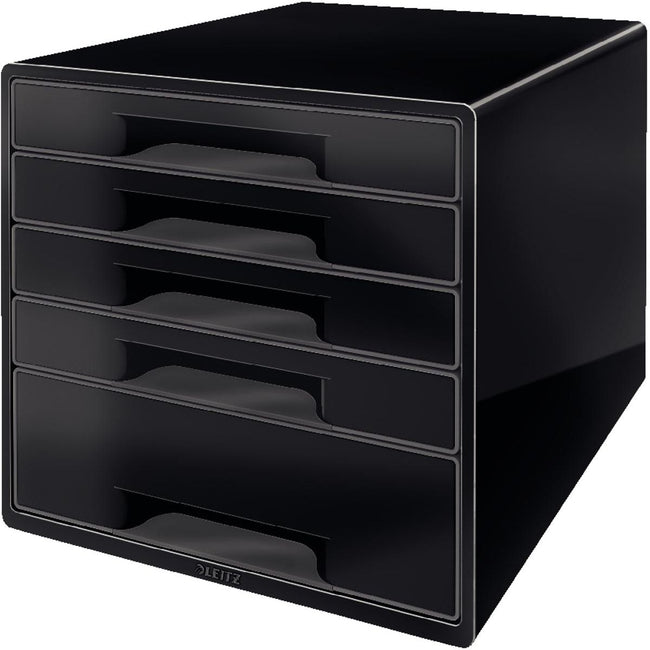 Schubladenbox Leitz 5 Schubladen schwarz