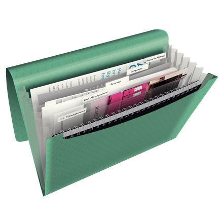 Esselte - Colour'Breeze Frontordner, 6 Fächer, grün