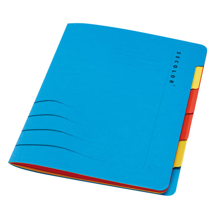 Jalema - Sortiermappe Sixtab 6 Tabs 100 % Recyclingkarton 250 gr blau | 50 Stück