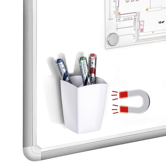 Gloss von CEP – magnetisch pennenbakje, wit