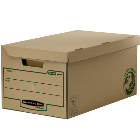 Bankers Box - Aufbewahrungsbox Earth Flip Top braun | 10 Stück
