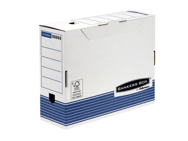 Archive Box Banker Box System A4 100mm Weißblau