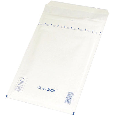 OFFICE products -   luchtkussenenveloppen, met stripsluiting, 150 x 215 mm, wit, pak van 5 stuks