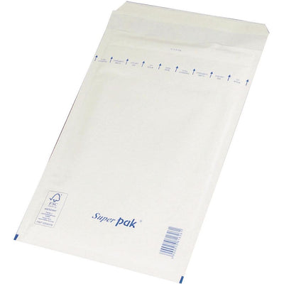 OFFICE products -   luchtkussenenveloppen, met stripsluiting, 220 x 265 mm, wit, pak van 10 stuks