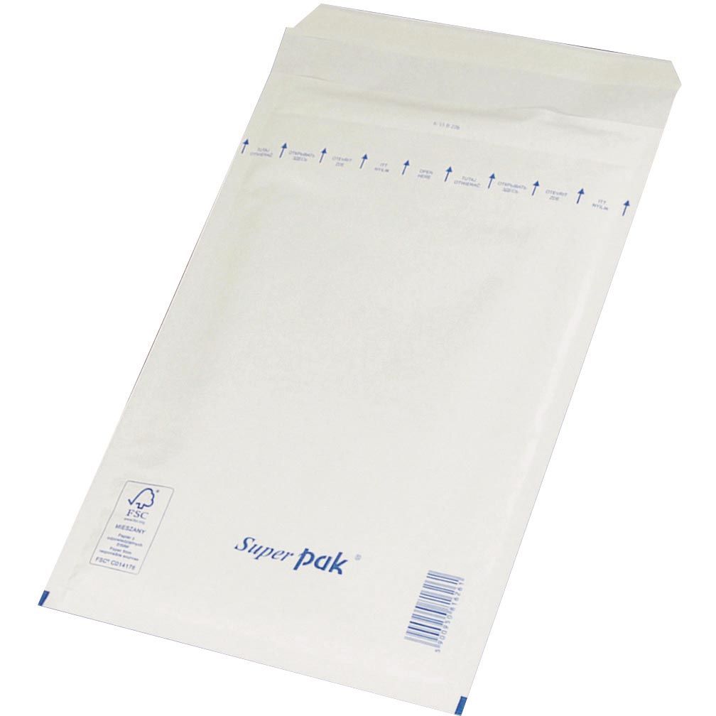 OFFICE products -   luchtkussenenveloppen, met stripsluiting, 230 x 340 mm, wit, pak van 100 stuks