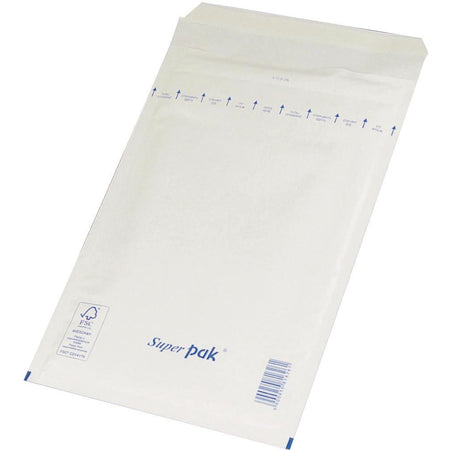OFFICE products -   luchtkussenenveloppen, met stripsluiting, 230 x 340 mm, wit, pak van 100 stuks