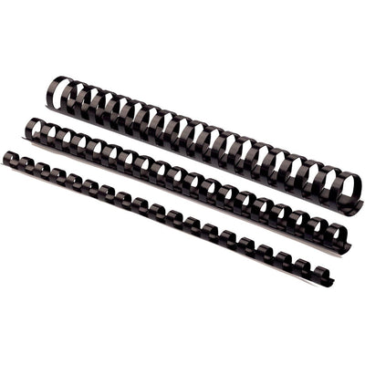 Fellowes - Binderücken, 50er Pack, 25 mm, Schwarz
