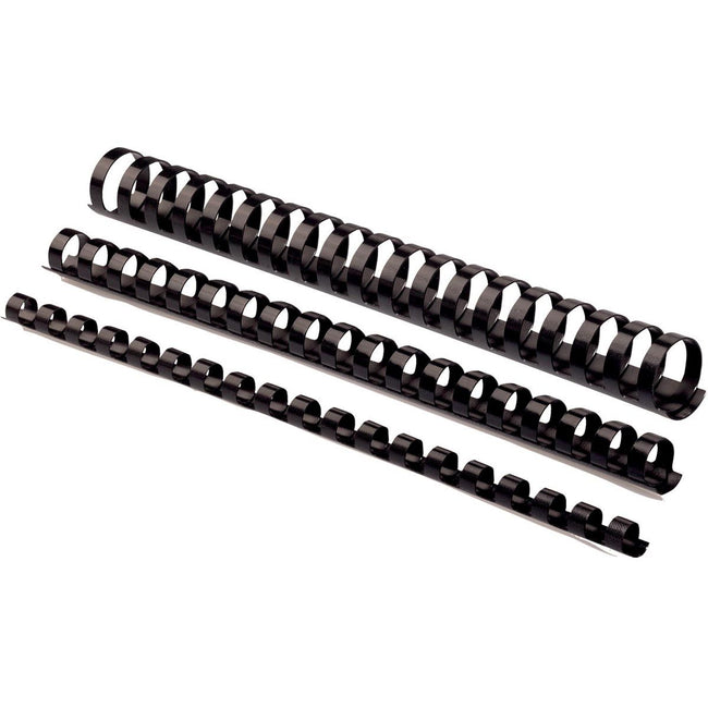 Fellowes - Binderücken, 50er Pack, 25 mm, Schwarz
