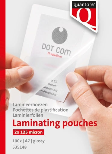 Quantore - Laminierhülse A7 2x125micron 100 Stück