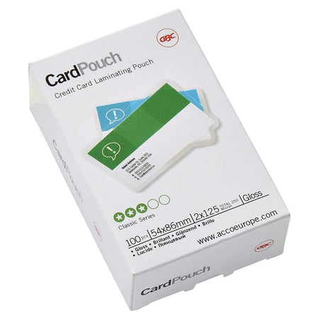 GBC – Laminierhülle Kreditkarte 54 x 86 mm, 2 x 125 Mikron