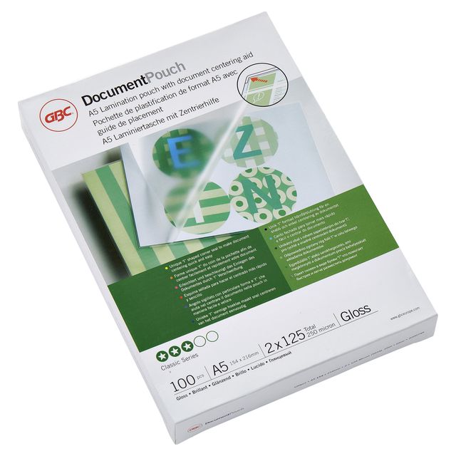 GBC - Laminierfolie A5 2x125 Mikron