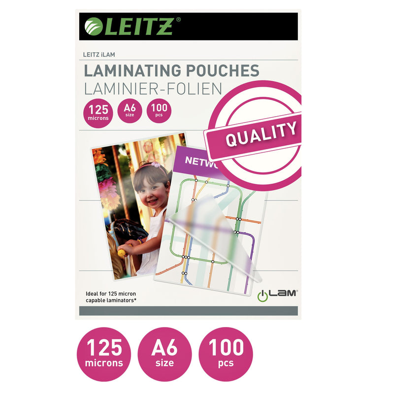 Leitz - Laminierhülle ILAM A6 2x125micron EVA 100 Stück