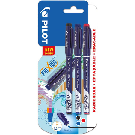 Pilot - Fineliner Frixion Basic, farblich sortiert, Set à 3 Stück