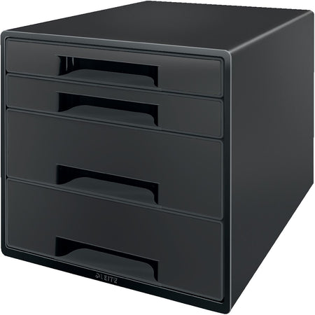 Leitz -  Recycle ladenblok, 4 laden, zwart