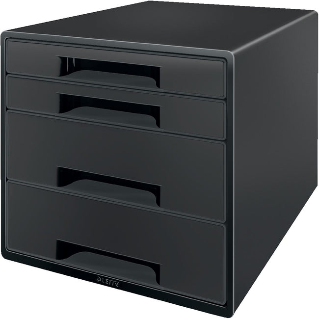 Leitz -  Recycle ladenblok, 4 laden, zwart