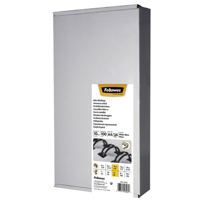 Fellowes - Drahtrücken 10mm 34Ringe A4 weiß