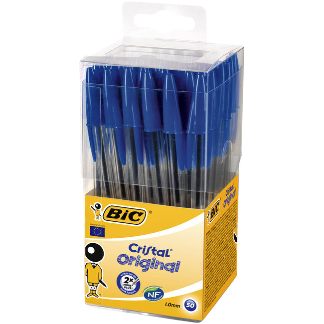 BIC -  Balpen  cristal m blauw