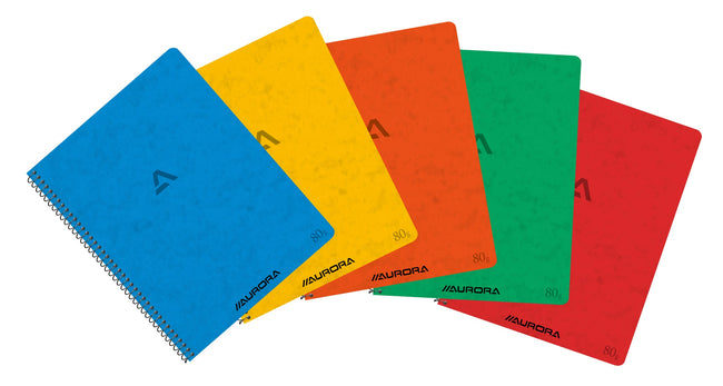 Aurora -  Schrift  210x165mm 5x5mm 120pag 80gr ass | 10 stuks