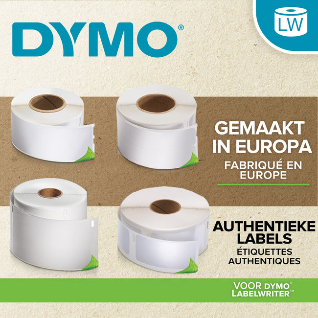 Dymo -  Etiket  labelwriter naamkaart 54x101 12st wit