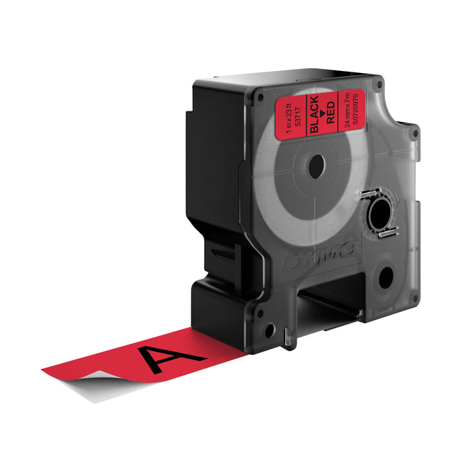Dymo -  Labele  labelmanager d1 polyester 24mm rood
