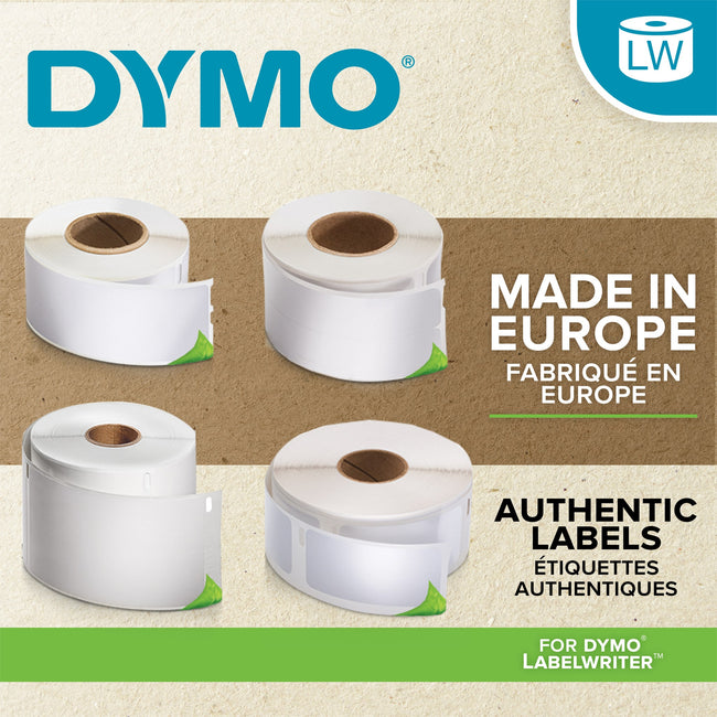 Dymo -  Etiket  labelwriter hangmap 12x50 wit | 6 stuks