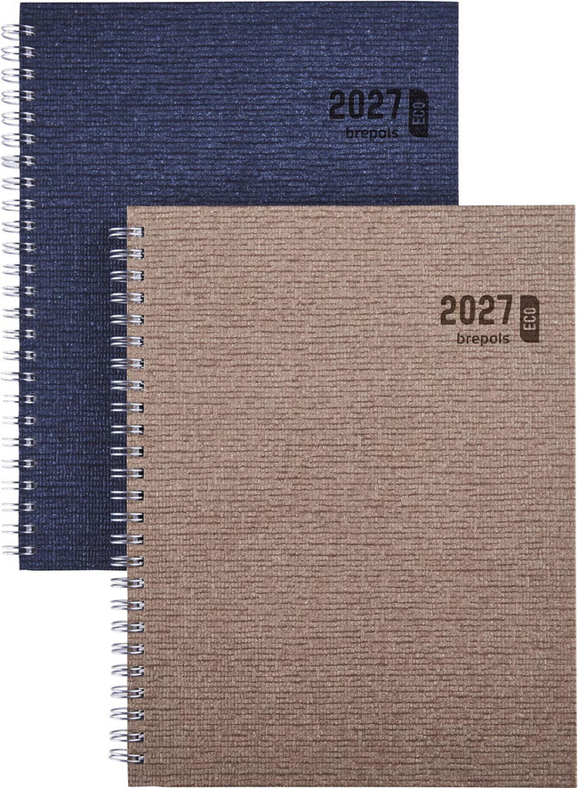 Brepols -   agenda Ecotiming, Kazar, assorti, 2027, spiraalgebonden