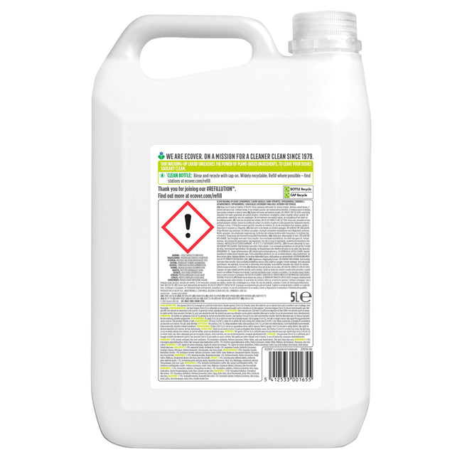 Ecover -  Afwasmiddel  citroen aloe vera 5l