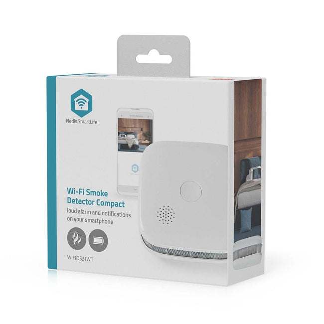 Nedis -  Rookmelder  smartlife wifi 10 jaar sensor wit