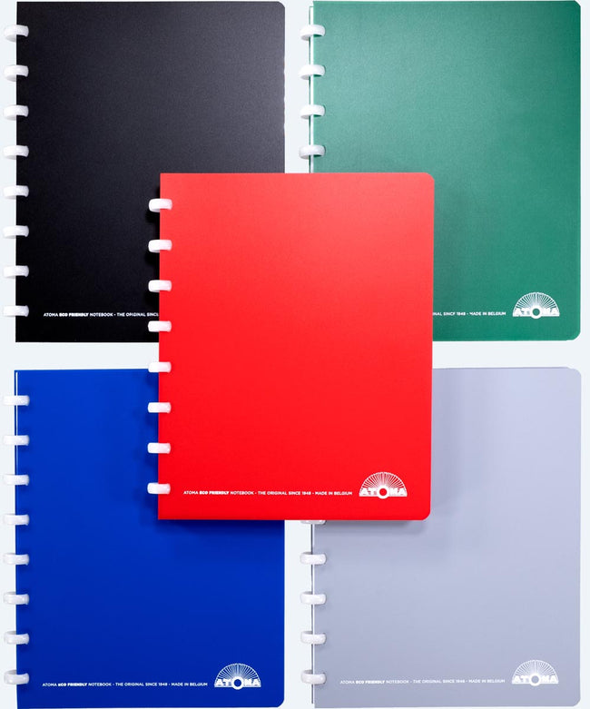 Atoma -  Eco schrift, ft A5, 144 bladzijden, commercieel geruit, geassorteerde kleuren (afbeelding 2)
